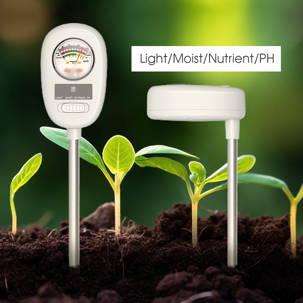 Soil Moisture Meter 4in1 Soil Tester for Moisture Light Nutrients PH
