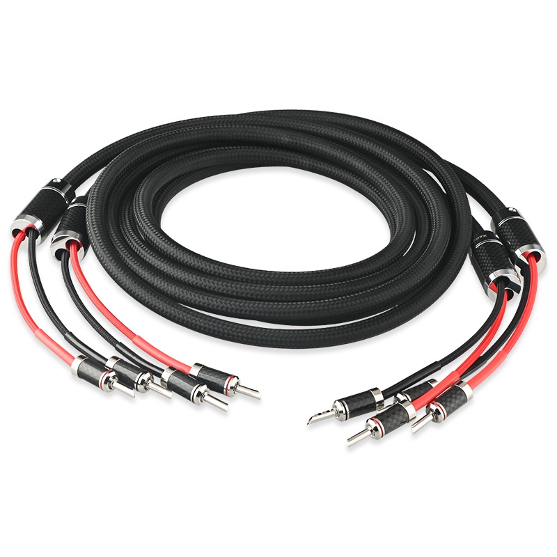 Pair OCC Copper HiFi Speaker Cable Audiophile Amplifier Audio