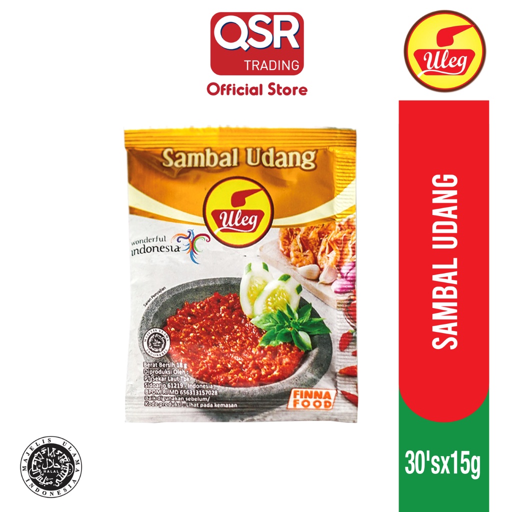 SAMBAL ULEG - SAMBAL UDANG (30's x 15g) | Shopee Malaysia