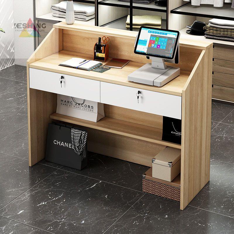 Bar table cash register small simple counter company reception desk ...