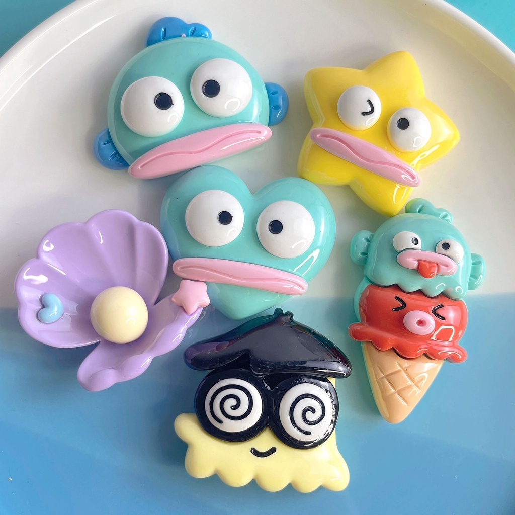 Cute Cartoon Monster Fish Series Refrigerator Sticker Creative ...