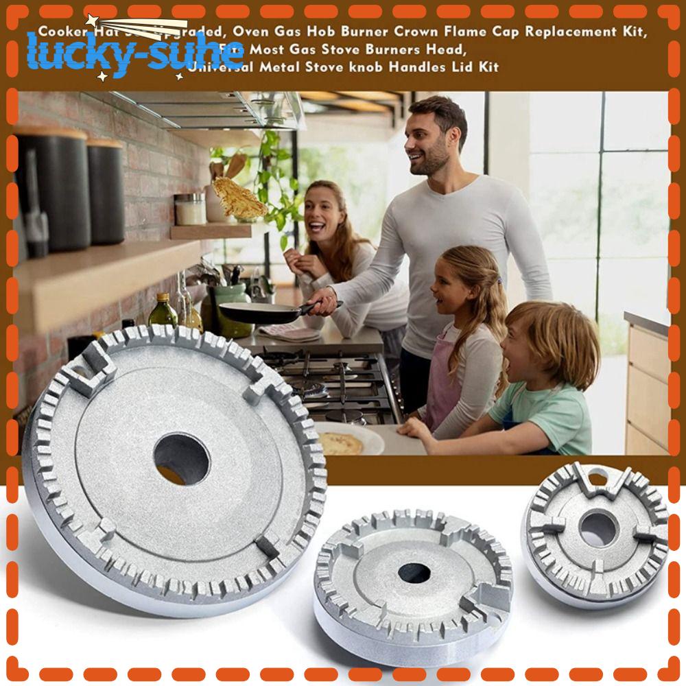 LUCKYSUHE 1Set Gas Stove Burner Caps, Fits Most Gas Stove Burners Gas