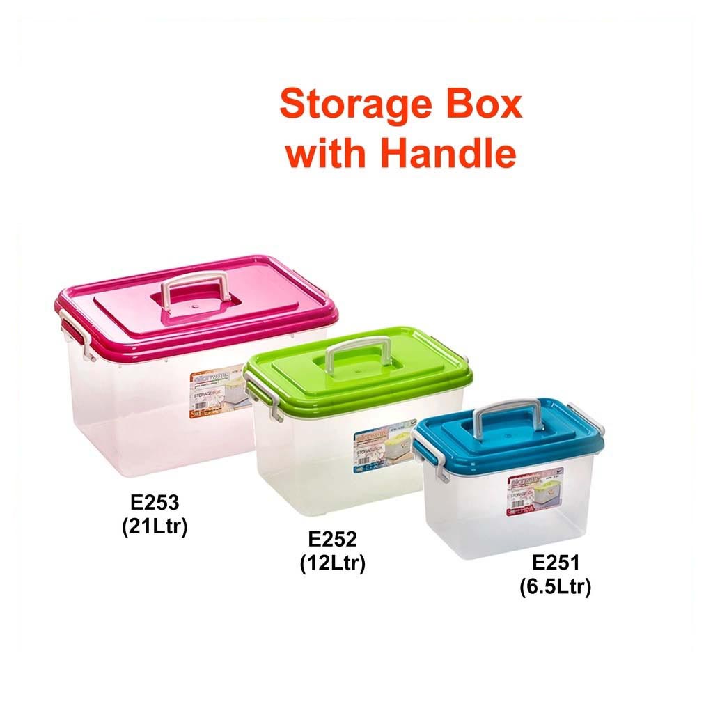PCN Elianware Storage Box With Handle/ Multipurpose Plastic Storage Bin