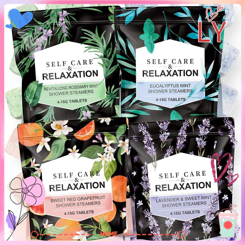 LYHOME 4 Tablets/Pack Swear Shower Steamers Gift Set, Stress Relief