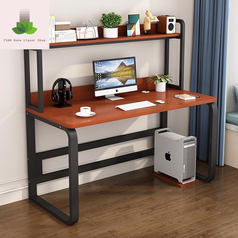 Computer desk desktop home desk bookshelf combination student study ...