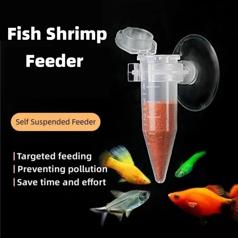 Automatic Fish Feeder Tapered Shrimp Egg Food Aquarium Feeder Funnel