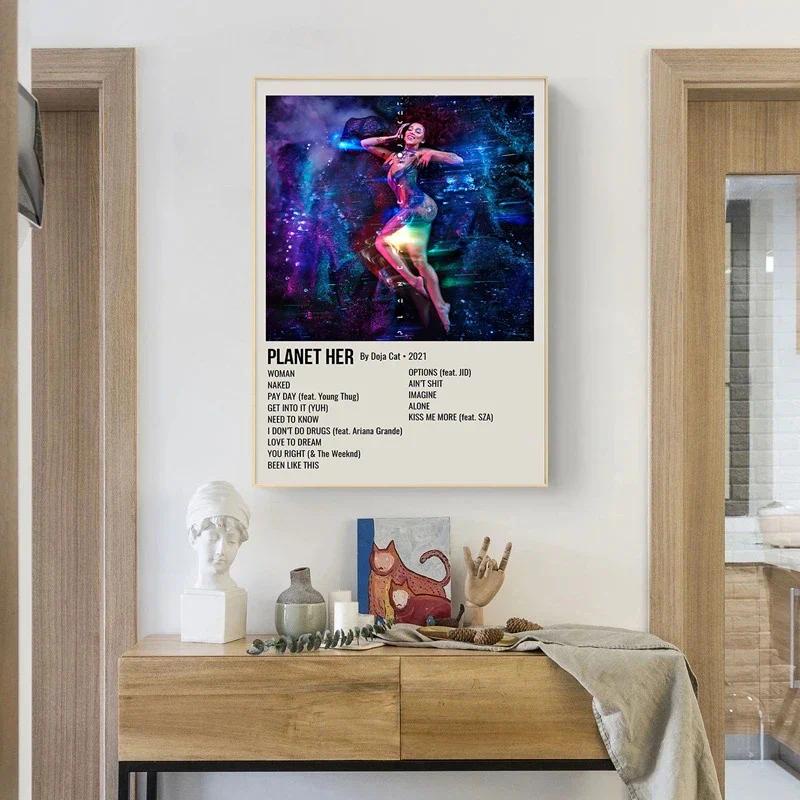 Music Album Covers Poster Rapper 2Pac,Travis Scott Hiphop Singer Album ...