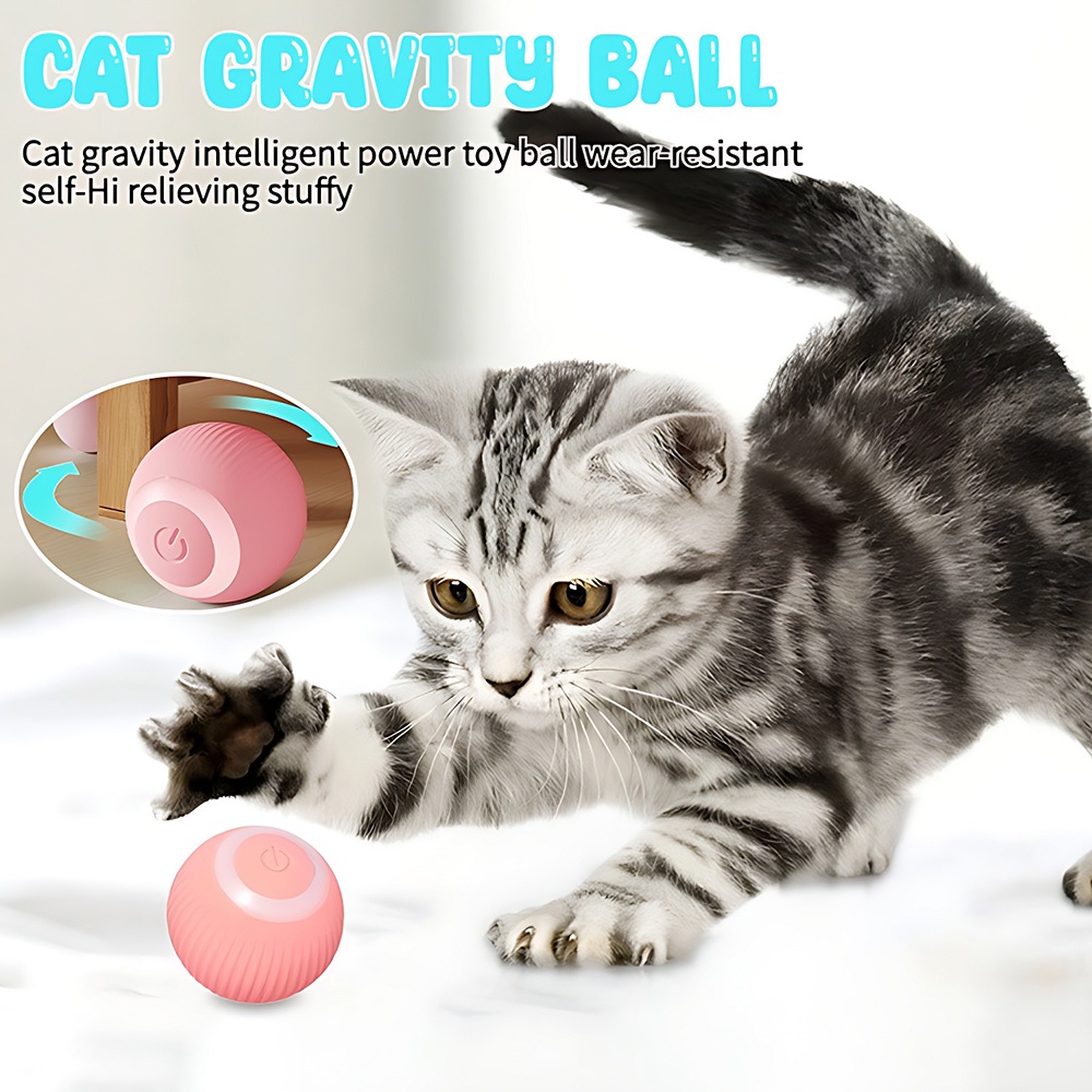 Cat Toy Ball Whale Floating Ball Cat Toy Electric Moving