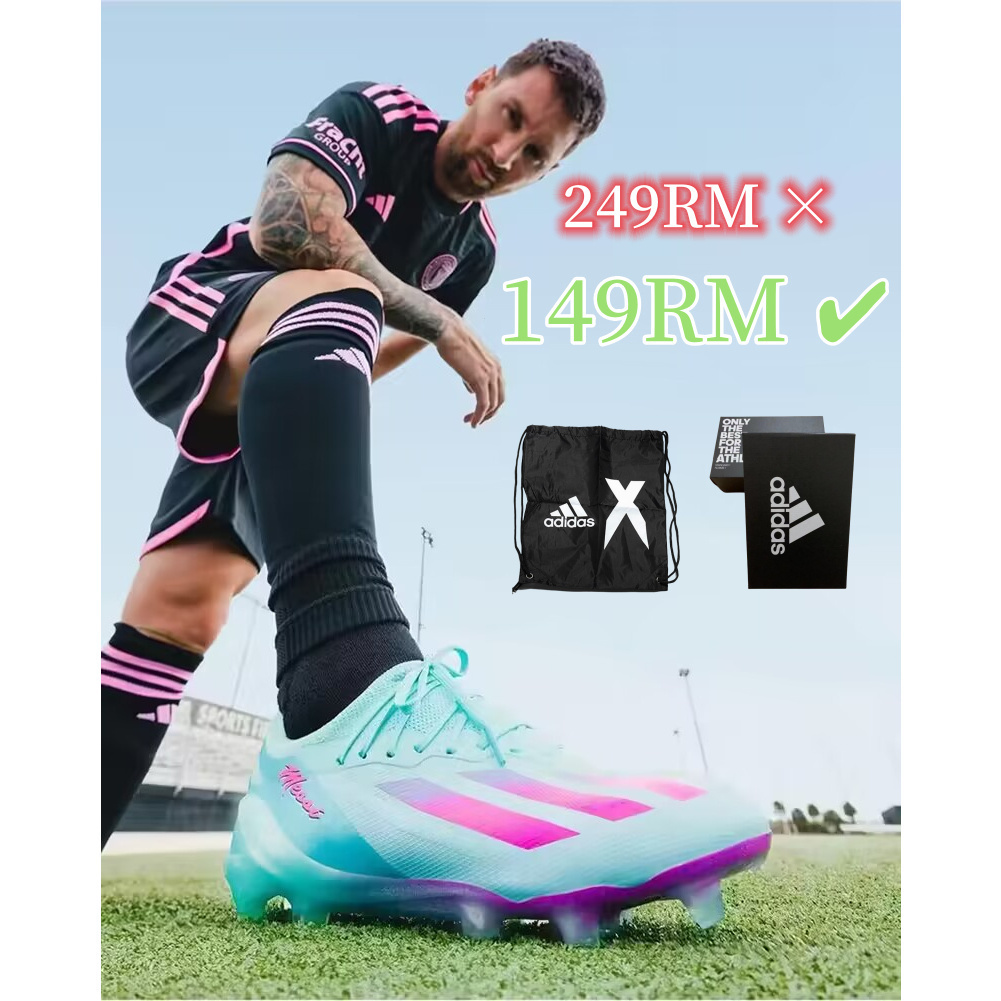 Adida football shoes X crazyfast speedflow. 1 electric green Messi FG cheap outdoor football shoes men s boots unisex free shipping cod