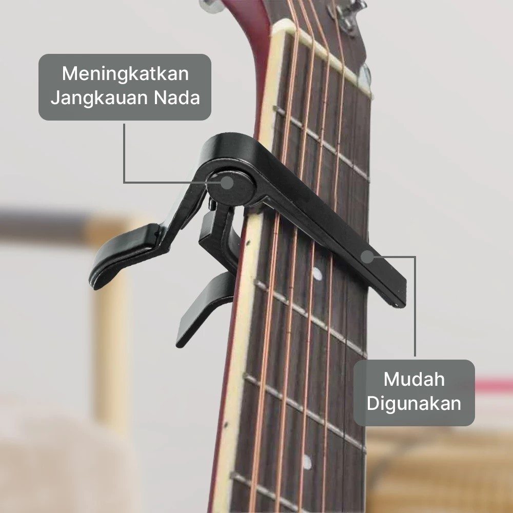 StoreGuitar Capo Guitar Ukulele Aluminum Clamp Note Riser M556 Medan ...
