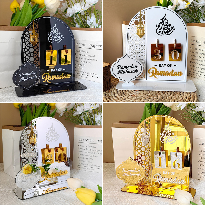 2025 Raya Digital Timing Calendar Acrylic Mirror Tabletop Ornament ...