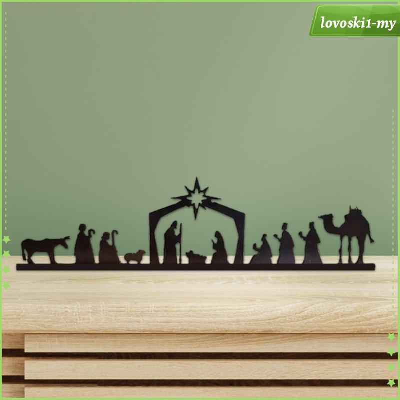 [LovoskibcMY] Christmas Nativity Scene Wall Decor, Nativity Figurines