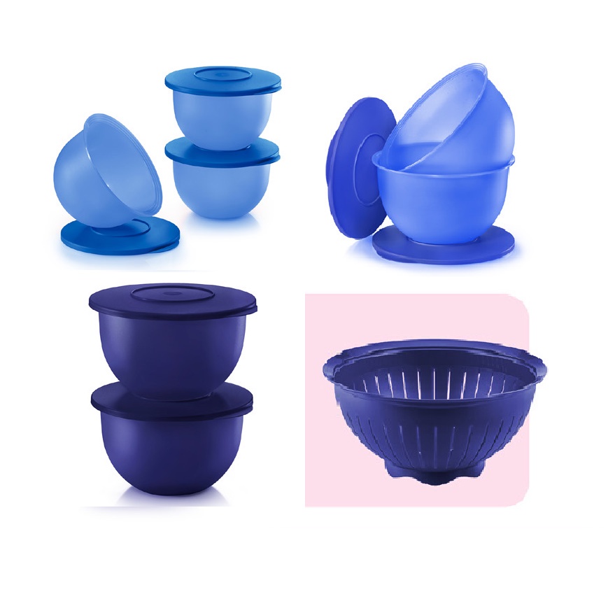 Tupperware Expression Bowl Level Set - 1.3L (3) / 2.5L (2) / 4.3L (2 ...