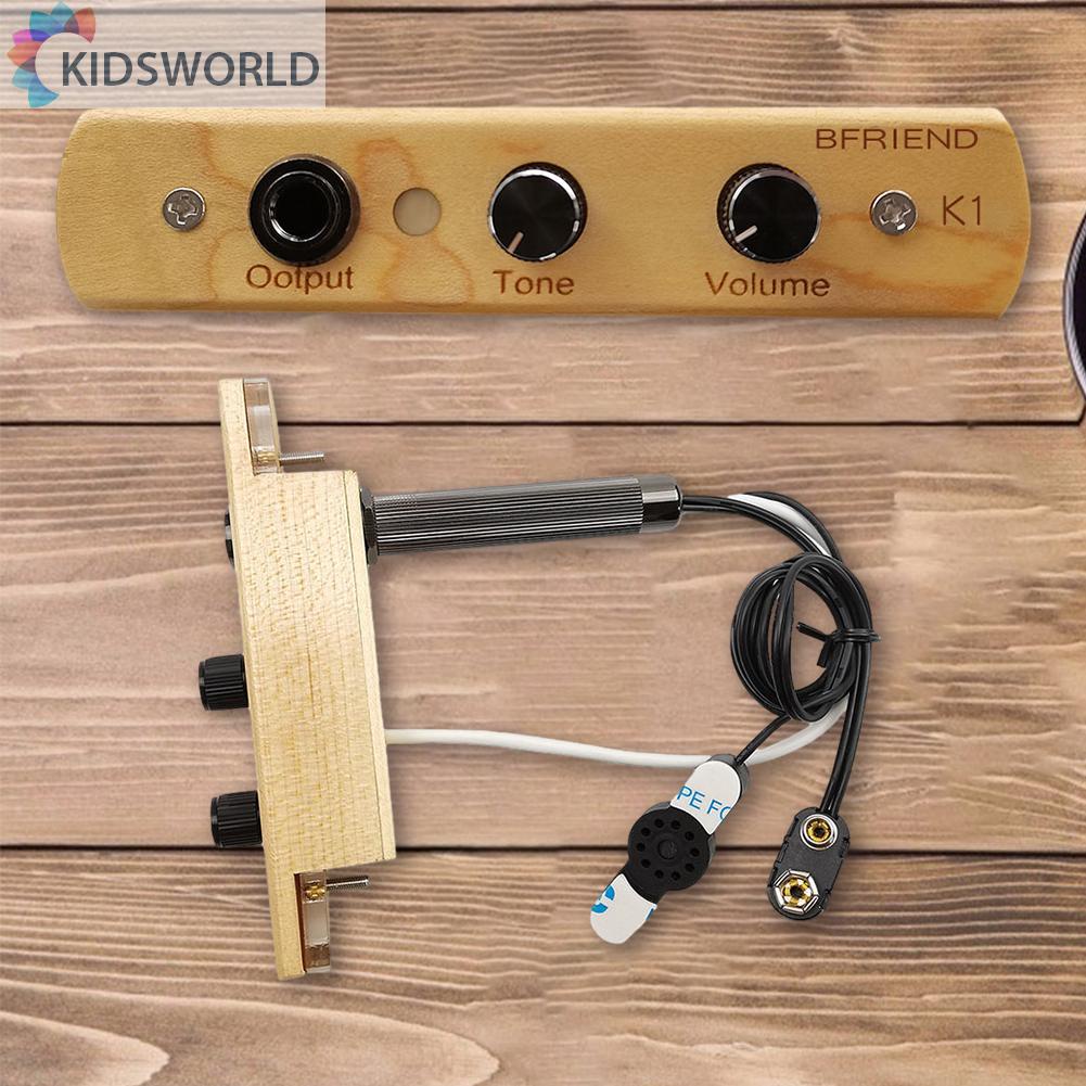 [kidsworld.my] Cajon Box Drum Preamp/Pickup Electronic Pickup System Musical Instrument Pickup