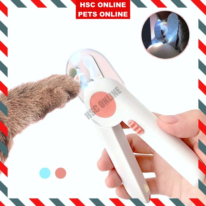 HSC READY STOCK!! Pet Dog Cat Toes Nail Clipper LED Magnifier Trimmer ...