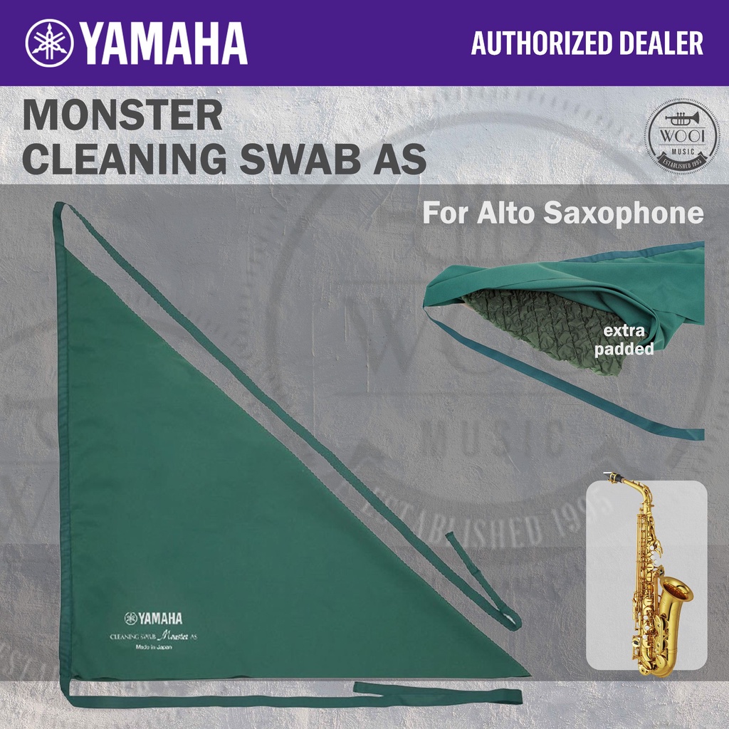 Yamaha Microfiber Alto Sax Monster Cleaning Swab Padded Shopee Malaysia