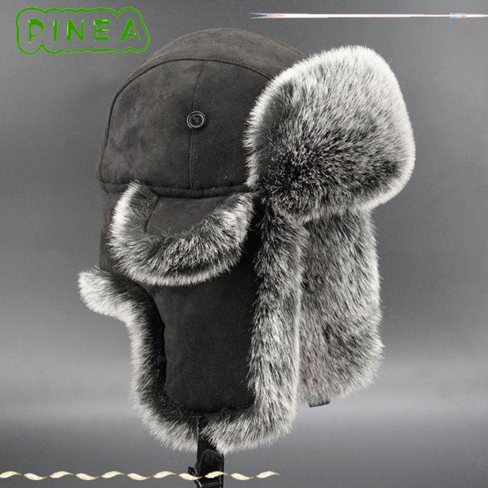 PINAPLE Trapper Hat Women Men Russian Cossack Ushanka Bomber Hats