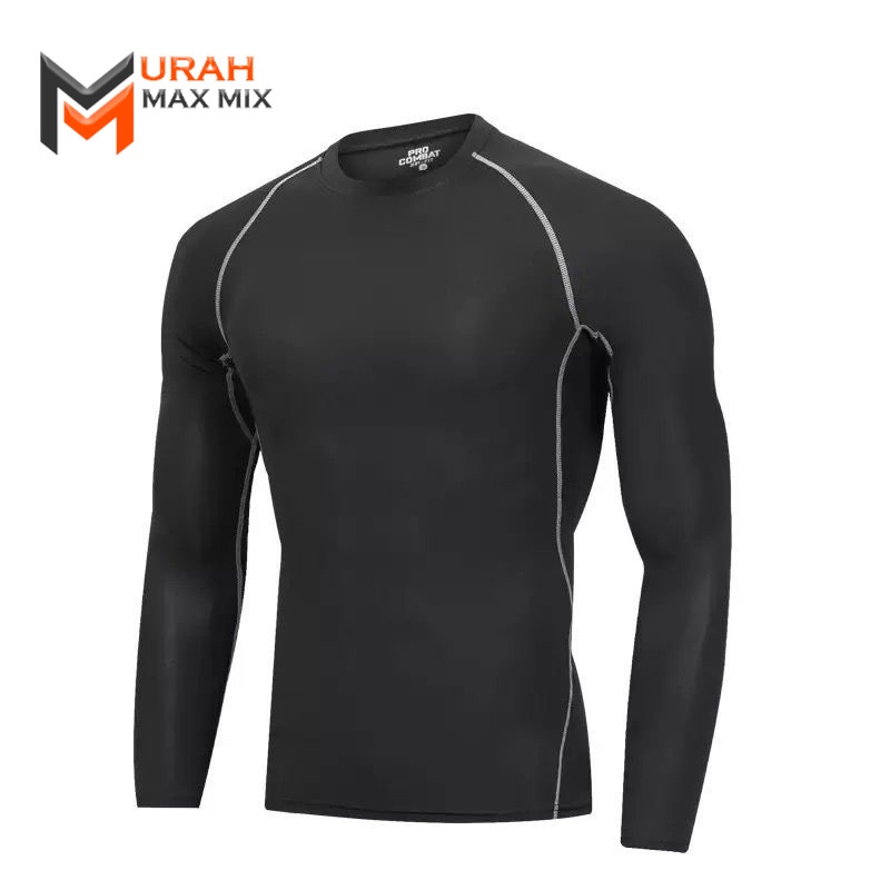 MMM Men Compression Tight Gym Shirt Cool Dry Long Short Sleeve Fitness Baju Ketat Lengan Panjang Pendek Sukan Shopee Malaysia