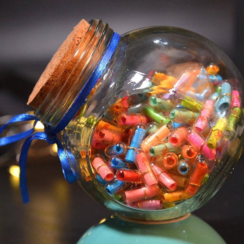 Mini Message Capsules Wishing Bottle Creative DIY Note Glass Bottle ...