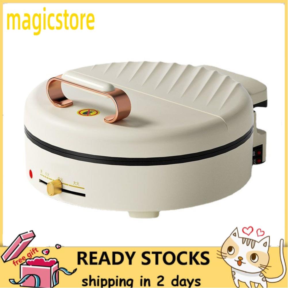 Magicstore Electric Pancake Maker Round Griddle Stick Deep