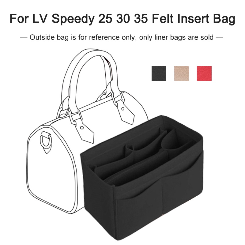 Organizer In Feltro Per Borsa - Insert Interno Con Tasca Per LV Speedy 25 30 35