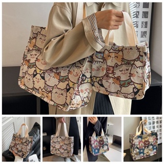 Hello Kitty Luxury Designer Tote Bag Women Large Capacity Shoulder Bags  Cartoon Cute PU Leather Handbags Shopping Women's Bags 