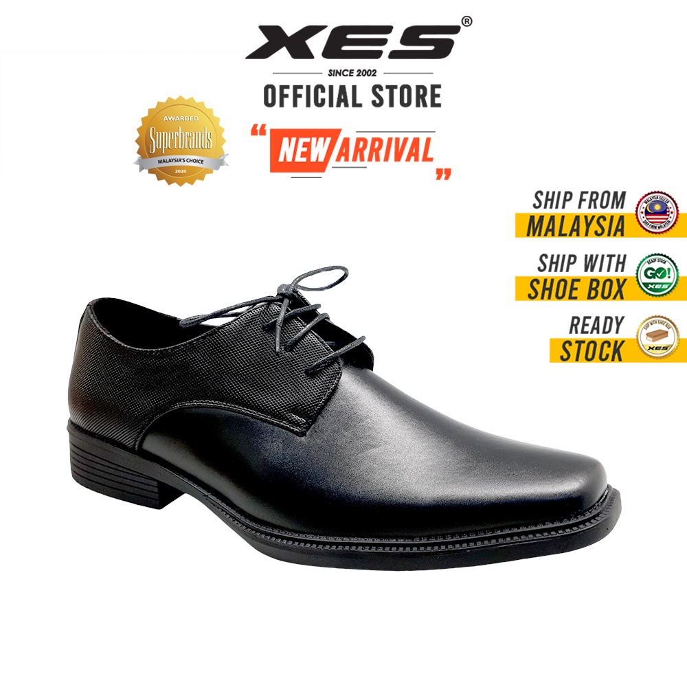 XES Men BSMCXH17 Formal Work Shoes (Black) Shopee Malaysia