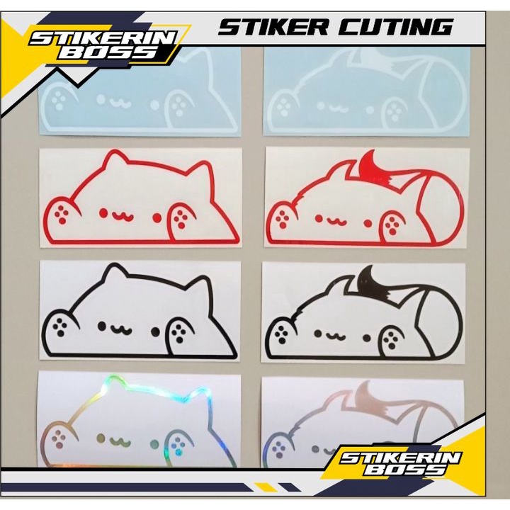 Funny Sticker BONGO CAT Sticker Motorcycle Cutting Viral Sticker BEAT ...