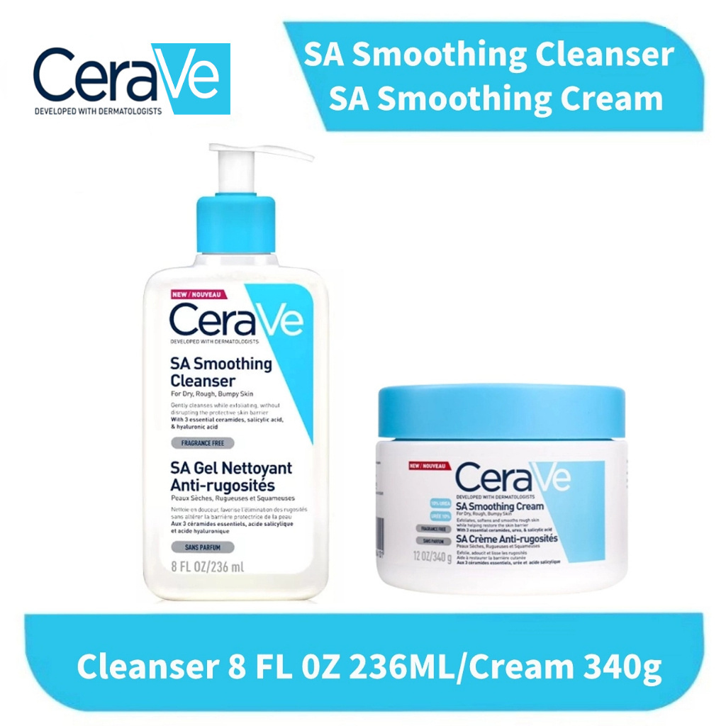 CeraVe SA Salicylic Acid Smoothing Cleanser Gentle exfoliator for acne
