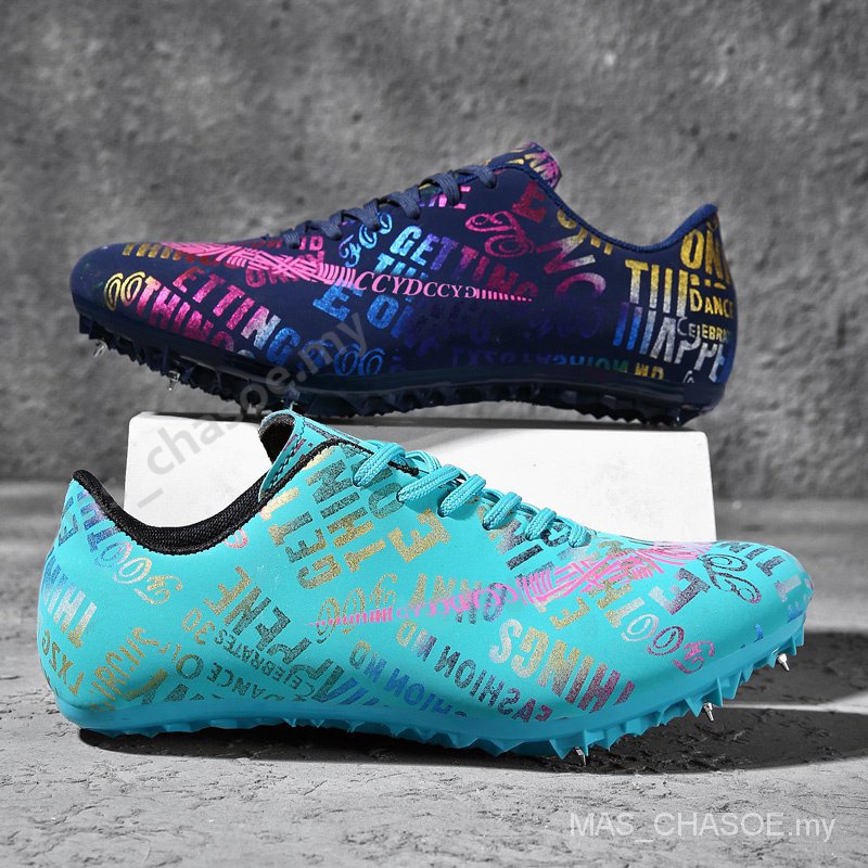 Ready stock large size 3546 track and field shoes spikes student