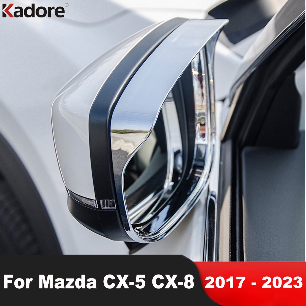 Rearview Mirror Cover Trim For Mazda CX5 CX5 KF CX8 20172023 Chrome