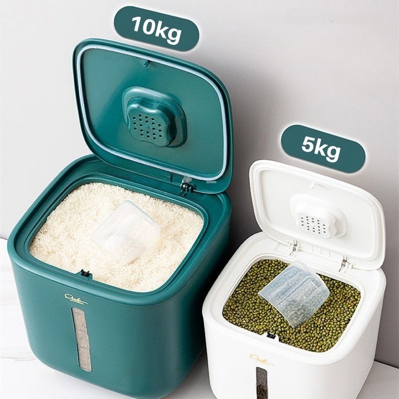 Rice Storage Box Food Container Rice Dispenser Moisture Proof Sealed ...