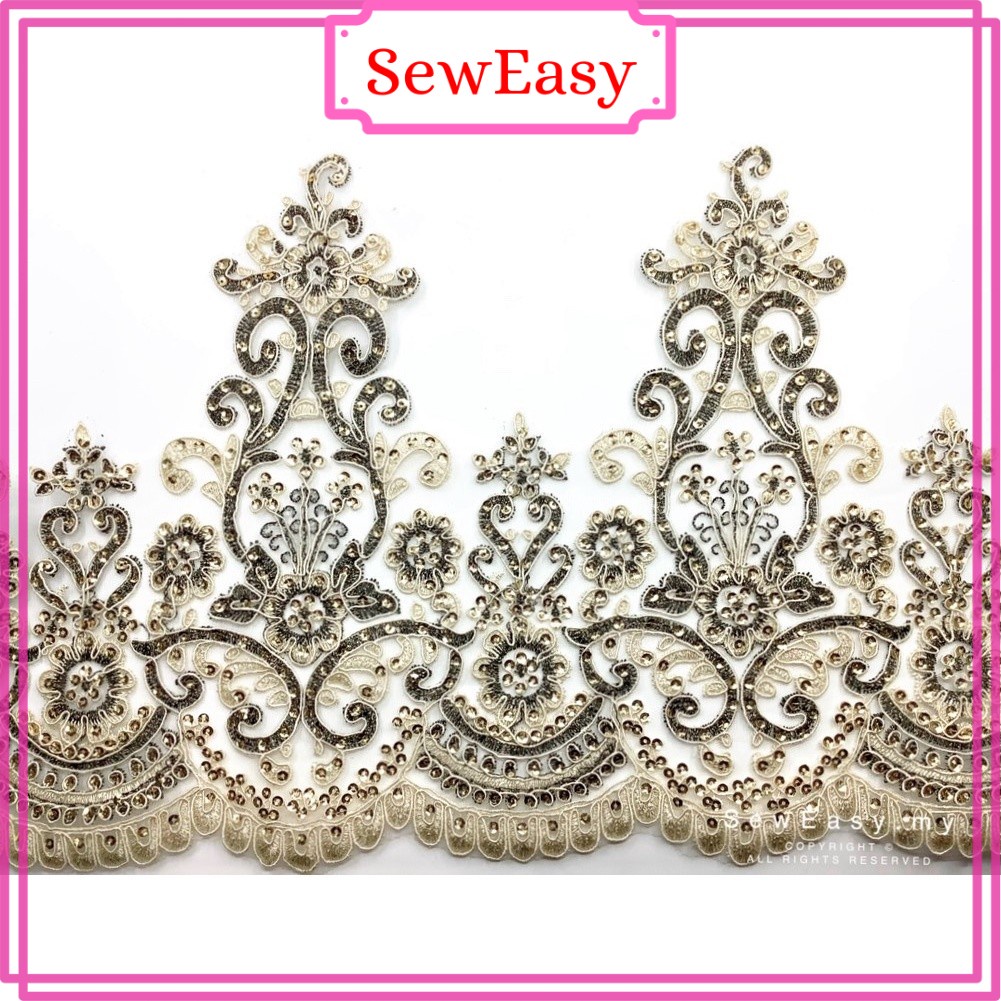 E3036C 27cm Border Lace Labuci Kilat | Shopee Malaysia
