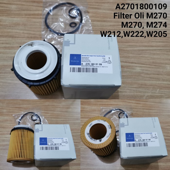 MESIN A2701800109 Mercedes Engine Oil Filter M270,M274 W212,W205 ...