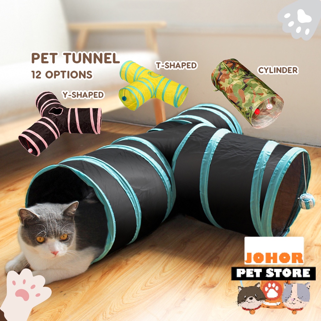 Pet Collapsible Tunnel Crinkly Sounds Agility Train Tunnels Toy Tubes