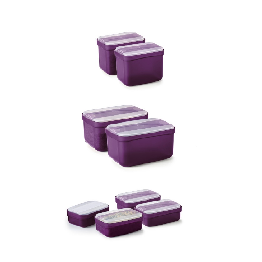 Tupperware Drawer Canister Level Set ( 1L x2 / 2.2L x2 / 350ml x4