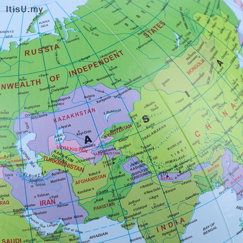 [ItisU] 38cm Inflatable Globe World Earth Ocean Map Ball Geography ...