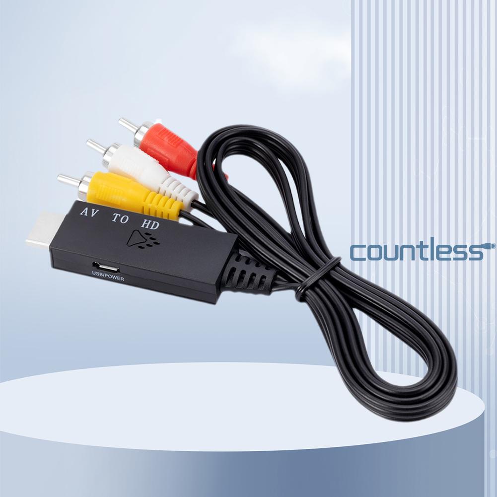 To RCA AV Adapter Cable Settop Box To TV Audio Video