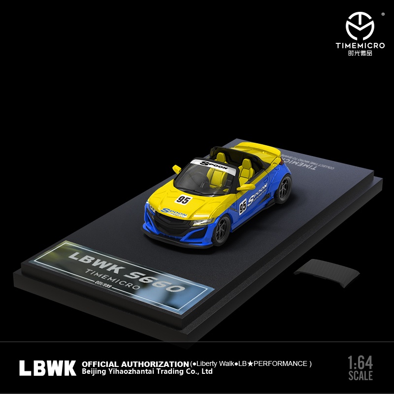 TimeMicro 1:64 Honda S660 LBWK Spoon Low Tail Diecast Model Car