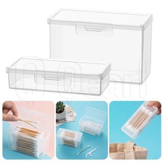 1pc Portable Travel Transparent Storage Box Toothpick Cotton Swab