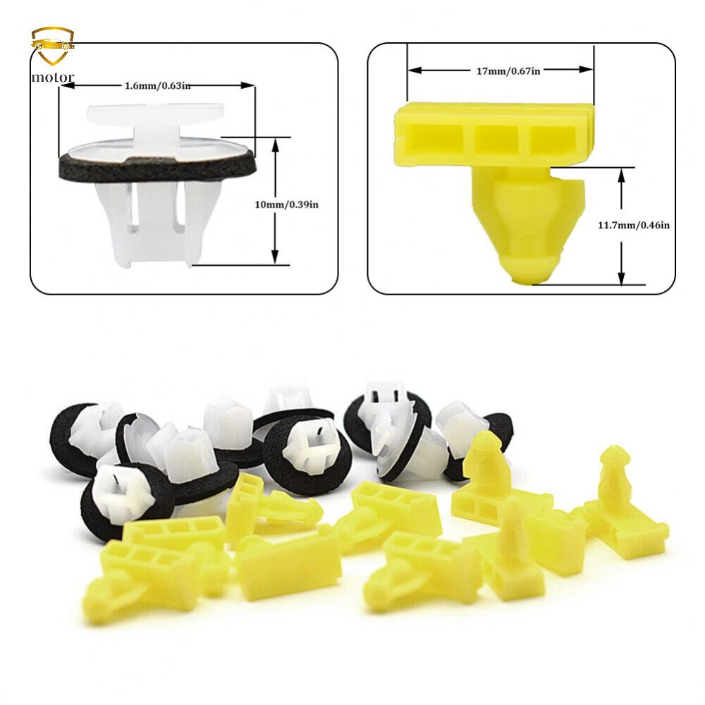 MOTORLANDWheel Arch Trim Clips Kit for Nissan Juke XTrail Murano Front