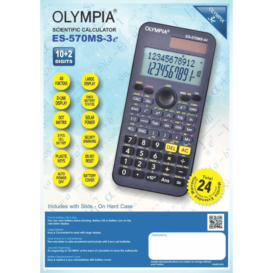 Olympia German Scientific Calculator 570MS ES 570MS 3e 570EX