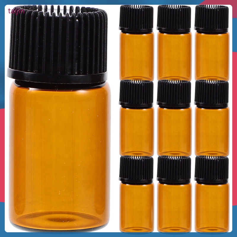 Glass Container Perfume Clear Bottle Vial Small for Oil Essential Bottles Empty Amber with Lids