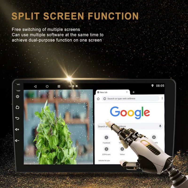[Android 13] 4G+64GB Android player 9/10 inches with 360 degree ...
