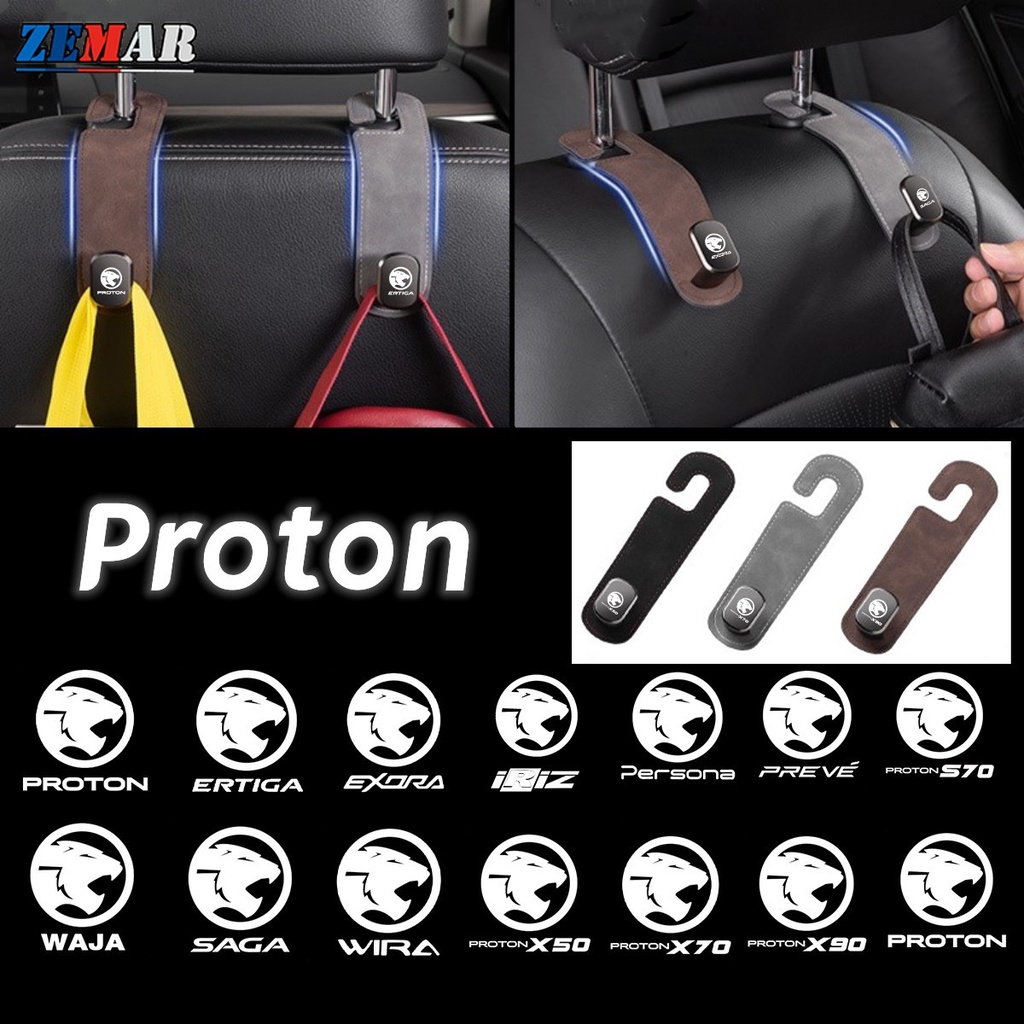 1Pc Proton Suede Hook Metal Seat Rear Seat Folding Hidden Hook for ...