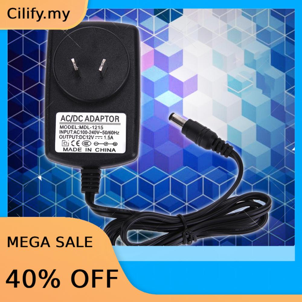 AC to DC Converter DC12V 1.5A Adapter Power Supply Adapter DC Plug Dimension 5.5*2.5 mm Shopee