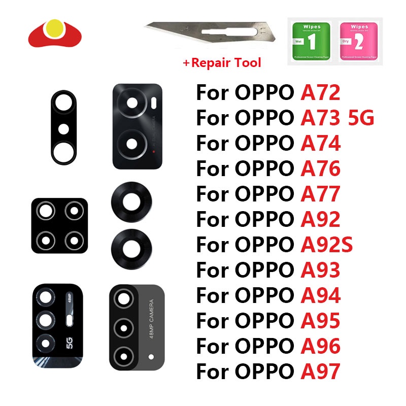 For OPPO A72 A73 A74 A76 A77 A92 A93 A94 A95 4G 5G A96 A97 Rear Back ...