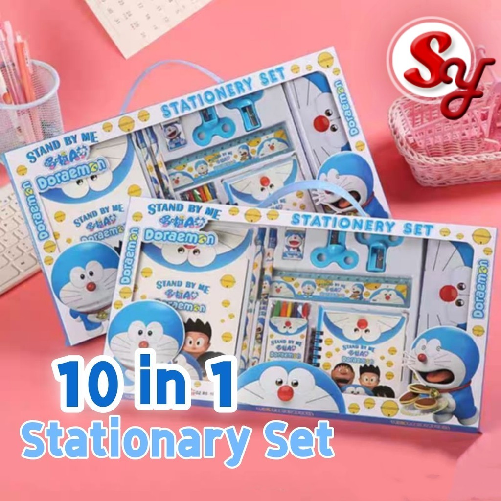 (10 IN 1) Kids Stationery Gift Set Pencil Set Children Birthday Party ...