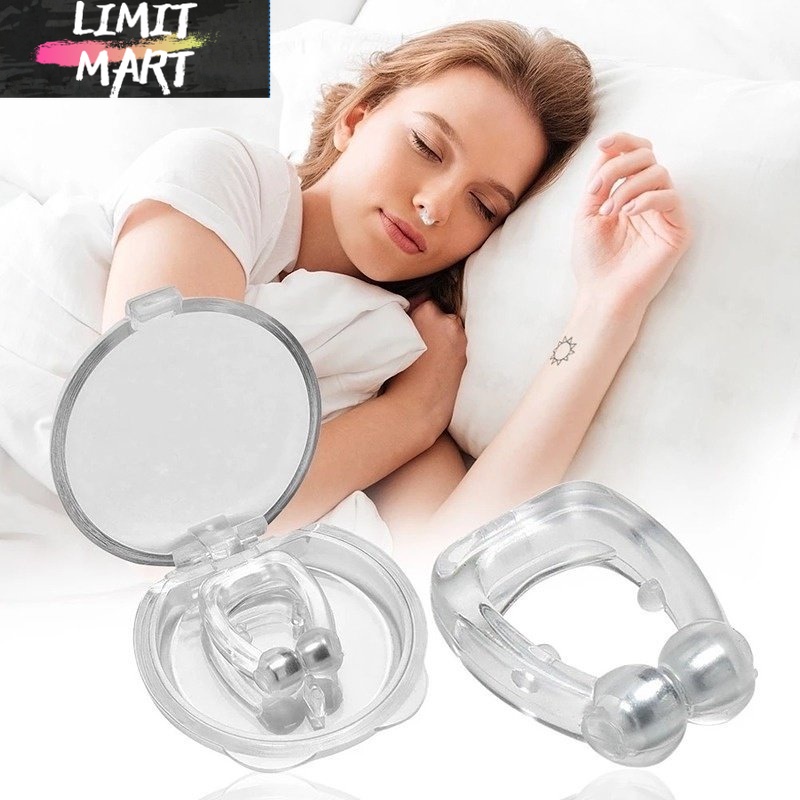 SMsleep Magnetic Anti Snore Device Stop Snoring Nose Clip Easy Breathe ...