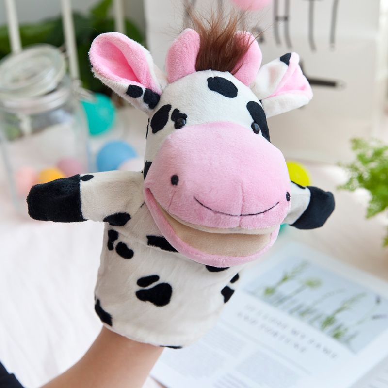 Hands puppets, animal covers, comforting dolls, performing